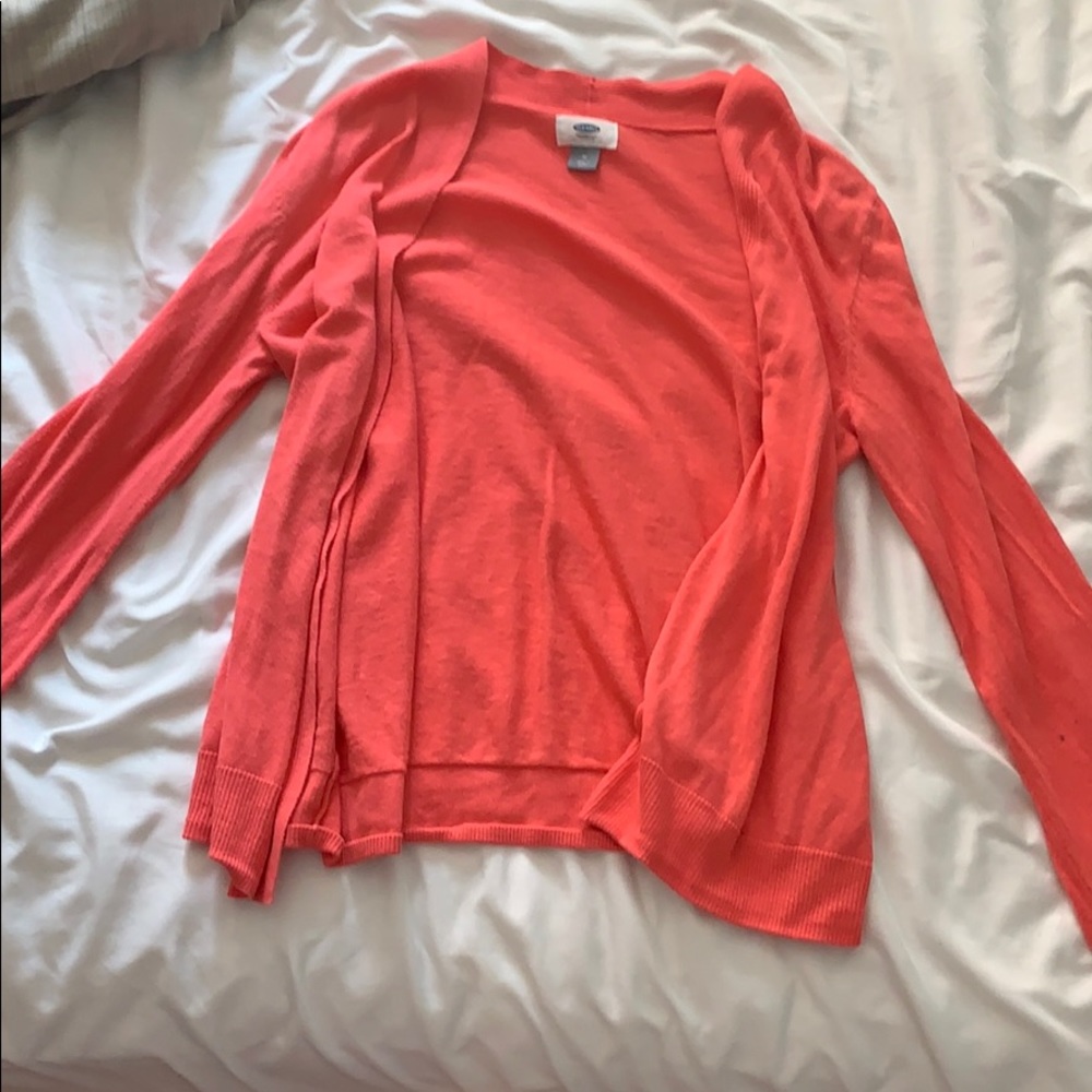 Salmon open cardigan